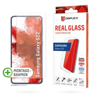 Afbeelding van Screenprotector Samsung Galaxy S22: Displex Real Glass 2D