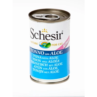 Afbeelding van Schesir Kat Blik Kitten Gelei 140 g Kattenvoer Tonijn&amp;Aloë Vera