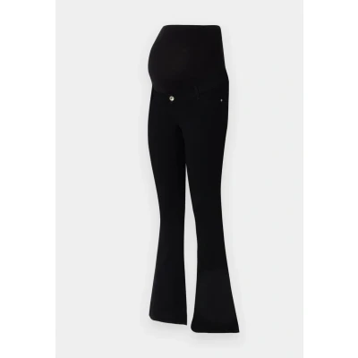 Afbeelding van ONLY Maternity Olmrain LIFE PUSH UP Flared Bootcut jeans, Dames, Maat: XLx32, Black denim