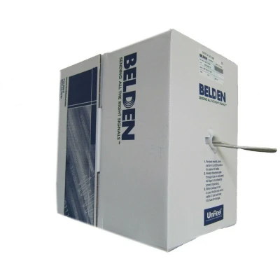 Afbeelding van UTP kabel Belden Cat.5E grijs 1583E trekdoos 305 meter