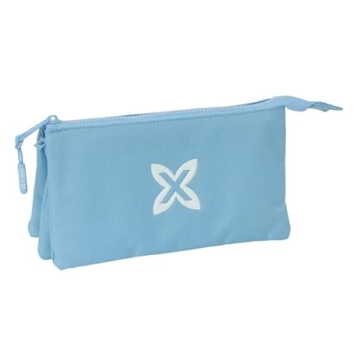 Afbeelding van Pennenetui met 3 vakken Munich Basic Blauw 22 x 12 cm