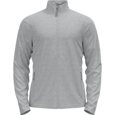 Afbeelding van Longsleeve Odlo Men Mid Layer Full Zip Berra Grey Melange M