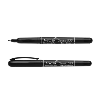 Afbeelding van 10 stuks Pica 533/46 permanent pen 0,7 mm (Zwart)