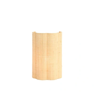 Afbeelding van Light &amp; Living Verdantia wandlamp 26x15,5x40 cm raffia naturel Stof