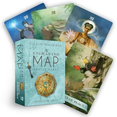 Afbeelding van The Enchanted Map Oracle Cards: A 54 Card Deck for Love, Purpose, Healing, Magic and Happiness