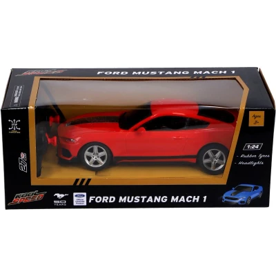 Afbeelding van RC Ford Mustang Mach 1 1:24 + Licht Rood