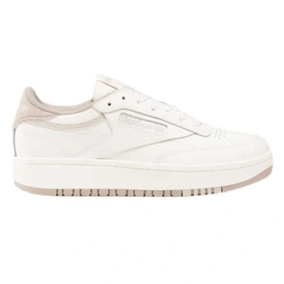 Afbeelding van Reebok Classic CLUB C Double Sneakers laag, Dames, Maat: 37.5, Chalk/chalk ash Leer en textiel