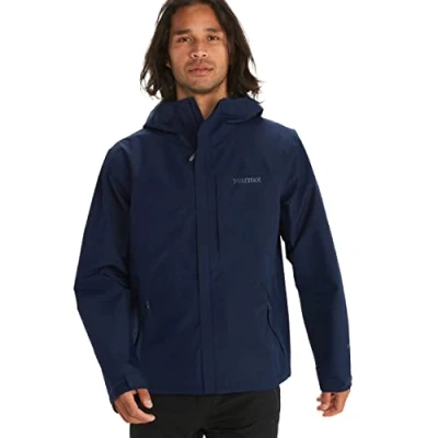 Afbeelding van Marmot Heren Minimalist Jacket, Waterdicht GORE TEX regenjack, winddichte regenjas voor op de fiets, ademend hardshell windjack als overgangsjas, Arctic Navy, L