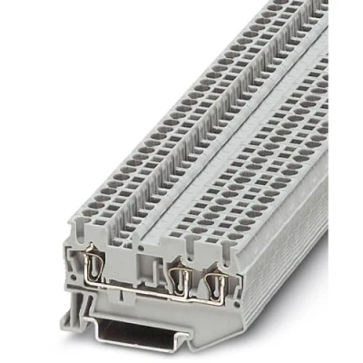 Afbeelding van Phoenix Contact ST 2,5 TWIN 3031241 Doorgangsserieklem Aantal polen: 3 0.08 mm² 2.5 Grijs 50 stuk(s)