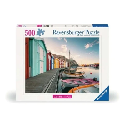 Afbeelding van Ravensburger Legpuzzel Bootshauser in Smogen, Schweden, 500st.