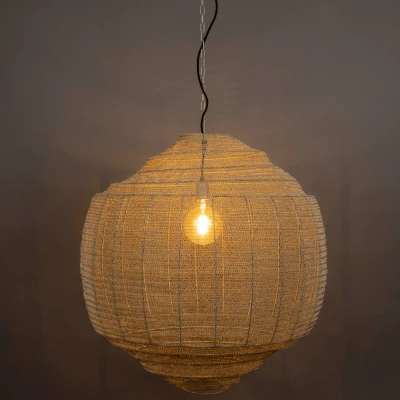Afbeelding van Dutchbone Meezan hanglamp XL grijs Metaal