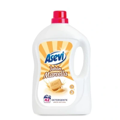 Afbeelding van Asevi, Marseille vloeibaar wasmiddel 2,4 l, wit, kokosnoot