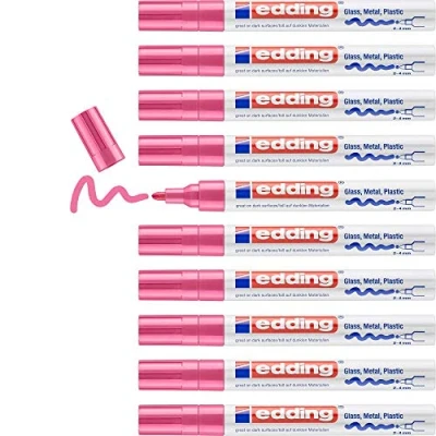 Afbeelding van Edding Paint Marker e 750 roze 10 stuks