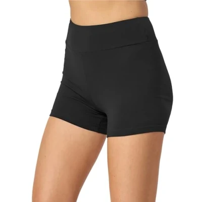 Afbeelding van Merry Style MS MS10 359 LE Dames Leggings Sport Vrijetijdsbroek Kort Katoen Sporbroek Yogabroek Zwart L