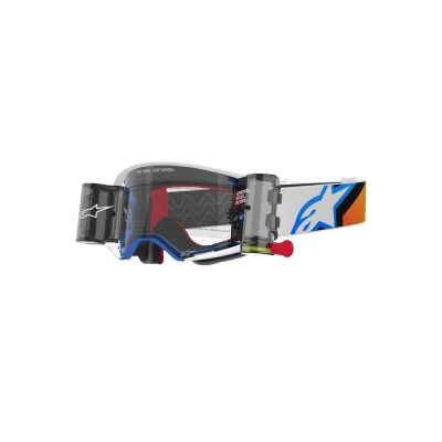 Afbeelding van Alpinestars Supertech Corp Roll off Crossbril Blauw / Oranje (Lens: Helder)