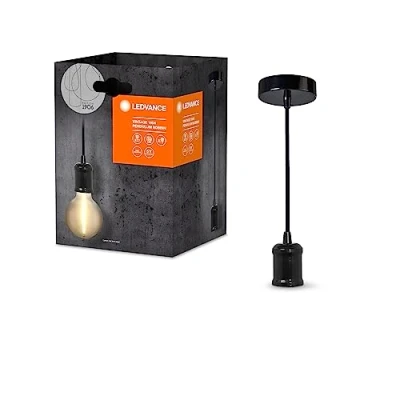 Afbeelding van LEDVANCE Vintage 1906® hanglamp BOBBIN E27, zwart