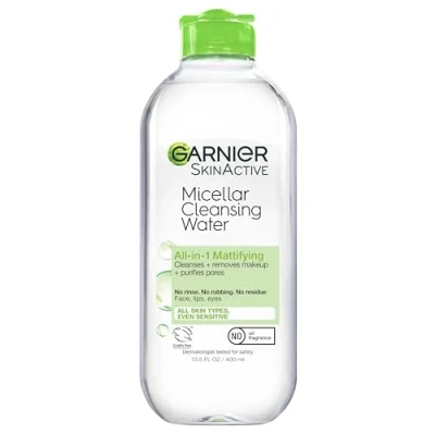 Afbeelding van Garnier SkinActive Micellar Cleansing Water All in 1 make up verwijderaar en gezichtsreinigingsmiddel voor vette huid, 30 ml