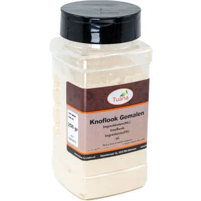 Afbeelding van Tuana Kruiden Knoflookpoeder Strooibus 160 Gram Zonder Zout MP0138