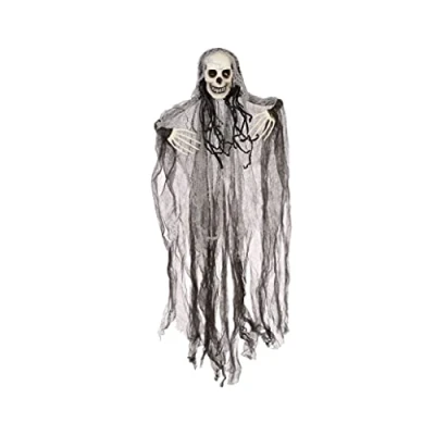 Afbeelding van Halloween/horror thema hang decoratie spook/skelet enge/griezelige pop 91 cm Feestdecoratievoorwerp