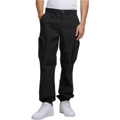 Afbeelding van Urban Classics Ripstoploose FIT Broek, Heren, Maat: 28, Black