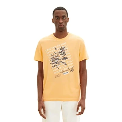 Afbeelding van TOM TAILOR Uomini T shirt 1036983, 22225 Washed Out Orange, XL