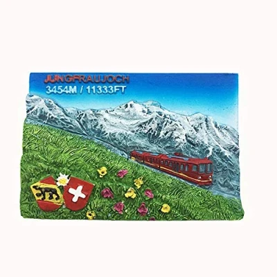 Afbeelding van Jungfrau Zwitserland 3D Koelkast Magneet Toeristische Souvenir Gift Huis &amp; Keuken Decoratie Magnetische sticker Collectie