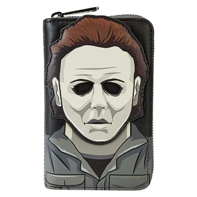 Afbeelding van Loungefly Portefeuille Met Halloween ritssluiting Michael Myers Bruin