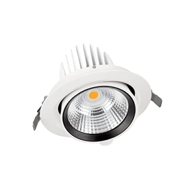 Afbeelding van Ledvance led 3550lm 35w 4000k cri80 89 bundel 21 40graden ip20 50000uur dxl 170x129mm alu beh wit inbouw draai zwenkbaar 4058075104044