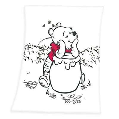 Afbeelding van Disney Babydeken winnie Pooh met liefdevol de poeh motief, knuffeldeken
