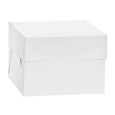 Afbeelding van Decora 0339471 Taartdoos 26,5X26,5X15 CM, Cartone, Wit