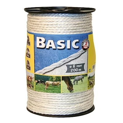 Afbeelding van Ako Basic Afrasteringskoord 200m x 6mm Wit