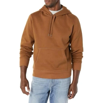Afbeelding van Amazon Essentials Men&#039;s Fleecetrui met capuchon (verkrijgbaar in grote en lange maten), Toffeebruin, XS