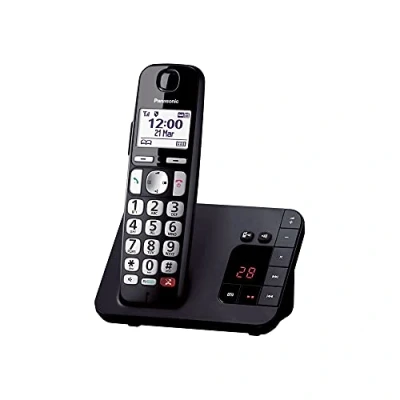 Afbeelding van Panasonic KX TGE260JTB, DECT telefoon, Draadloze handset, Luidspreker, 200 entries, Nummerherkenning, Zwart
