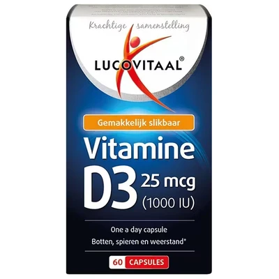 Afbeelding van Lucovitaal Vitamine D3 25mcg Capsules 60CP