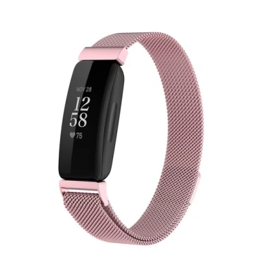 Afbeelding van Fitbit Inspire 2 &amp; Ace 3 Milanese bandje Maat: Large Rosé Goud