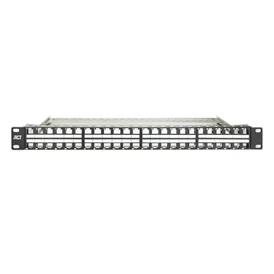Afbeelding van ACT Patchpaneel 48 poorts keystone unloaded 19&quot; 1U high density PP1031