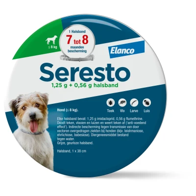 Afbeelding van Bayer Seresto Teken En Vlooienband Kleine Hond TOT 8 KG 38 CM
