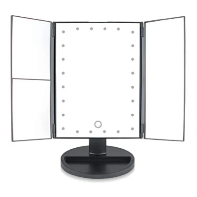Afbeelding van Rio 24 LED Touch Dimbare Cosmetische Make upspiegel met 2x en 3x Vergroting