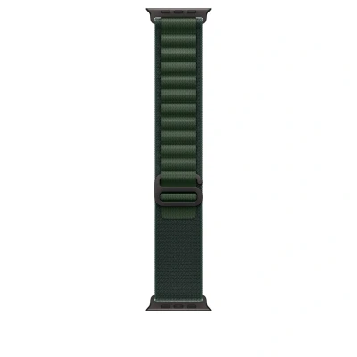 Afbeelding van Apple Watch Strap 49mm Black Titanium Finish Dark Green Alpine Loop L (165 210mm)