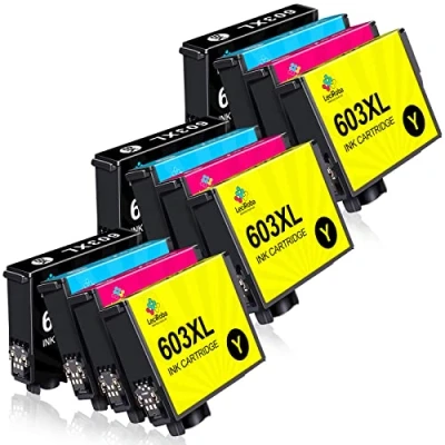 Afbeelding van LeciRoba 603xl printercartridges voor Epson 603 en multipack XP 3100 3150 2100 2105 4100 4150 Workforce WF 2810 WF2820 2850 2870 (12 stuks