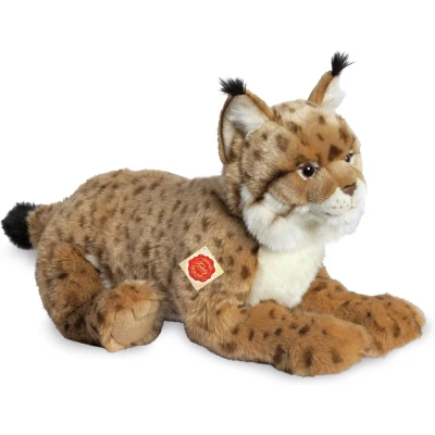 Afbeelding van Hermann Teddy Knuffeldier Lynx zachte pluche stof premium knuffels lichtbruin 45 cm