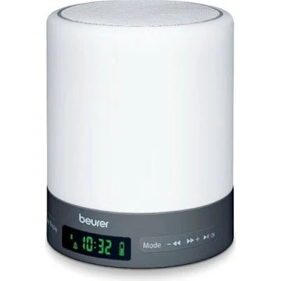 Afbeelding van Beurer WL 50 Wake up light FM radio Bluetooth® voor eigen muziek Nachtlamp Alarm/Snooze LED wit en 4 kleuren sfeerlicht 3 Melodieën Incl. USB adapter/Aux kabel Jaar garantie