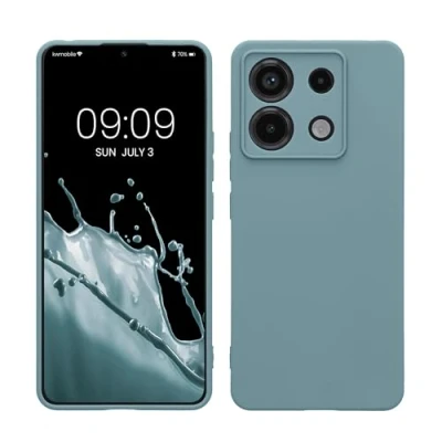 Afbeelding van kwmobile telefoonhoesje geschikt voor Xiaomi Redmi Note 13 Pro 5G / Poco X6 Hoesje smartphone Precisie camera uitsnede In antieksteen