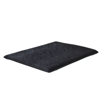 Afbeelding van Benchkussen Fleece zwart 105x70x4 cm