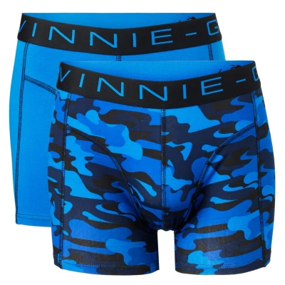Afbeelding van 2 x Vinnie G Boxershort Blue Army Combo maat S