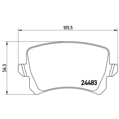 Afbeelding van Brembo Remblokset P 85 109