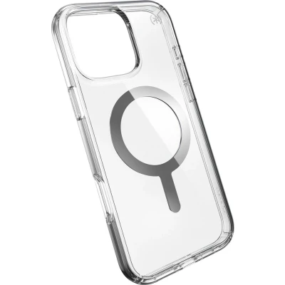Afbeelding van Speck hoesje geschikt voor Apple iPhone 16 Pro Max Slank Kristalhelder Valbescherming gecertificeerd tot 4 meter Microban Antibacterieel Presidio Perfect Clear lijn Transparant