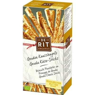 Afbeelding van De Rit Goudse Kaasstengels Bio, 100 gram