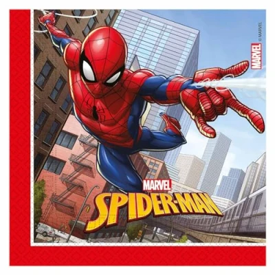 Afbeelding van Spiderman servetten Crime Fighter 33x33cm 20 stuks