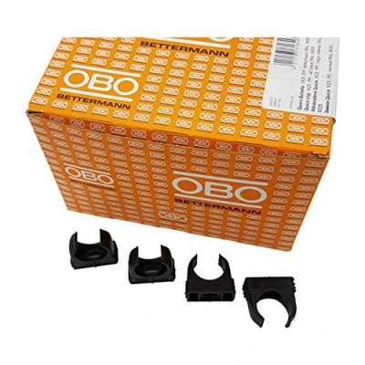 Afbeelding van 100 x OBO Bettermann M20 Quick klemmen klemklem buisklem rijbaar diepzwart 20mm stuks